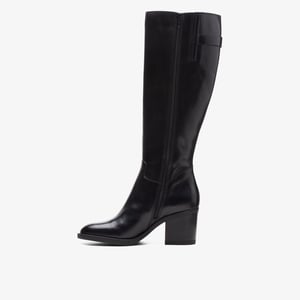 Mascarpone 2 Up Black Leather Boots