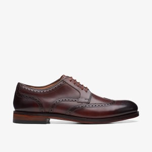 Craftdean Wing Brogue Donker Tan Leren Schoenen