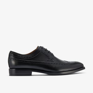 Banstead Tip Black Leather Shoes