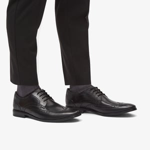 Brandon Limit Brogue Black Leather Shoes