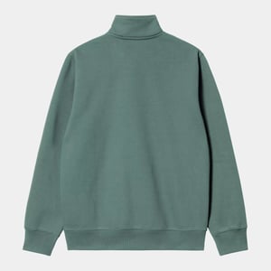 CARHARTT CHASE NECK 1/4 ZIP SILVER PINE/GOLD