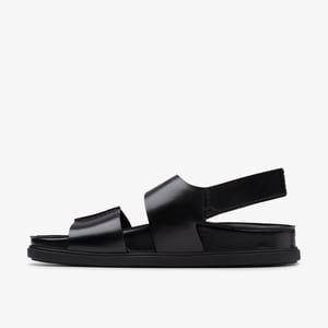 Torford Band Zwarte Leren Sandalen