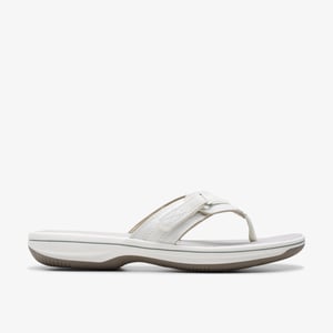 Brinkley Sea White Synthetic Sandals