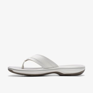 Brinkley Sea White Synthetic Sandals