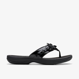 Brinkley Opal Black Pat Sandals