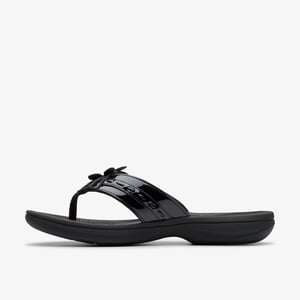 Brinkley Opal Black Pat Sandals