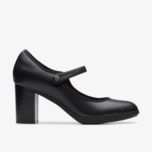 Bayla Lily Black Leather Shoes
