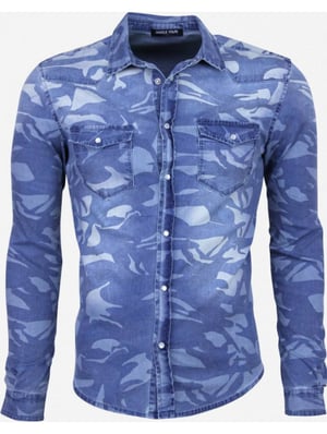 Daniele Volpe Denim slim fit army print