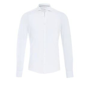 Pure 4030-21750 900 white uni stretch overhemd lange mou