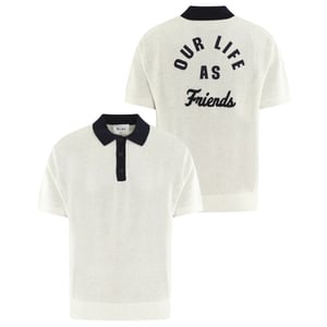 Olaf Hussein Heren varsity polo knit