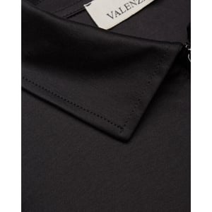 Valenza Heren supima polo zip collar l/s