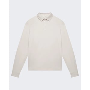 Valenza Heren supima polo zip collar l/s