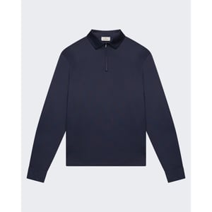 Valenza Heren supima polo zip collar l/s
