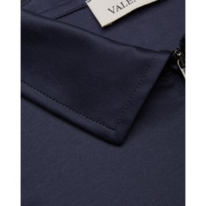 Valenza Heren supima polo zip collar l/s