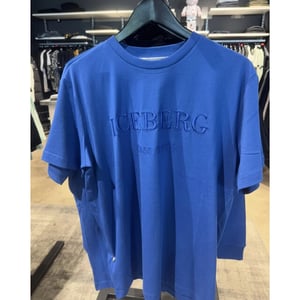 Iceberg Tee big branding cobalt