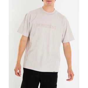 Represent Heren embroidered serif tshirt