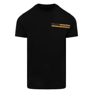 Cruyff T-shirt moraira tee gold zwart