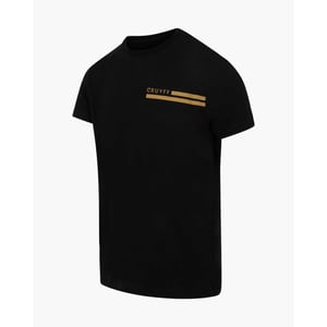 Cruyff T-shirt moraira tee gold zwart