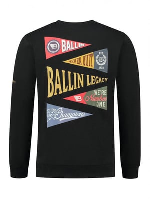 Ballin Amsterdam Ballin Amsterdam - Heren Regular Fit Sweater - Zwart