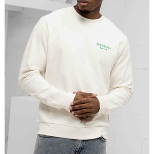 Iceberg Sweater small branding off green