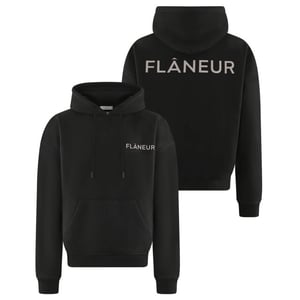 Flaneur Homme Heren double logo washed hoodie