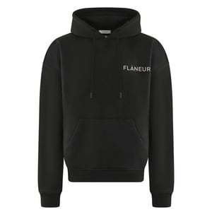 Flaneur Homme Heren double logo washed hoodie