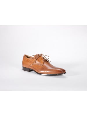 Giorgio 46998 Bruin kleurige leren veterschoen (05/Cognac)