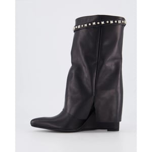 Gibaldi Dames studded leather wedge boot