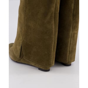 Gibaldi Dames studded leather wedge boot