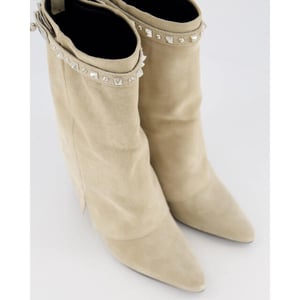 Gibaldi Dames studded suede wedge boot
