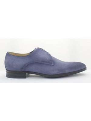 Giorgio 38202 suede licht blauwe veterschoenen met rubber zool