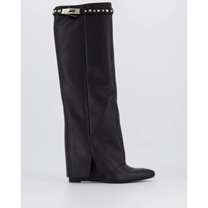 Gibaldi Dames studded leather wedge boot