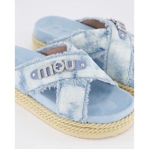 Mou Dames criss-cross rope sandal