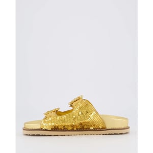 Gibaldi Dames buckle slipper gold