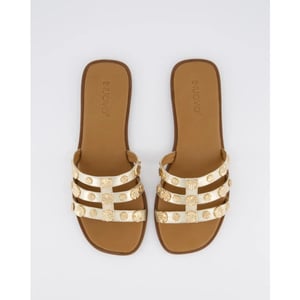 Gibaldi Dames plate studded slipper