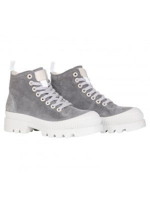 Walk in the Park 5252 suede sneaker grijs