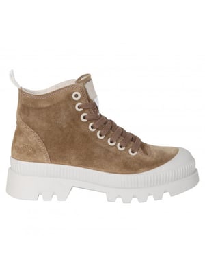 Walk in the Park 5252 suede sneaker licht bruin