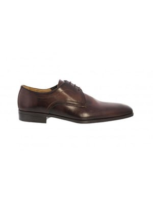 Giorgio 38202 Donker bruine leren veterschoen (104 Caffe)