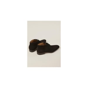 Giorgio 38205 halfhoge suede zwarte veterschoen