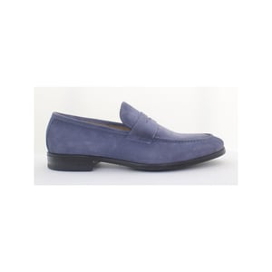 Giorgio 50504 blauwe suède instappers met rubber zool