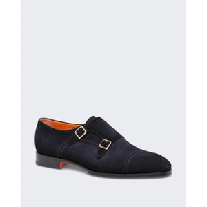 Santoni Heren double buckle loafer