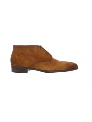 Giorgio 38205  licht bruine (cognac)  suede veterschoen (Toffee)