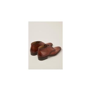 Giorgio halfhoge leren cognac veterschoenen