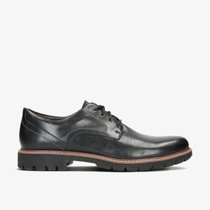 Batcombe Hall Black Leather Shoes