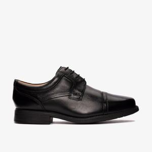 Hail Cap Black Leather Shoes