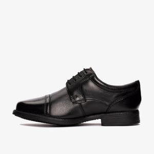 Hail Cap Black Leather Shoes
