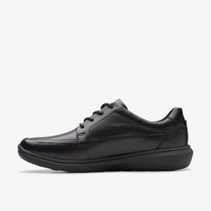 Watchet Lace Black Leather Shoes