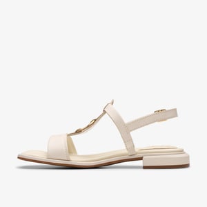 Ariany Sling Cream Läder Sandaler