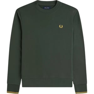 Fred Perry Crew Neck Sweatshirt Court Green