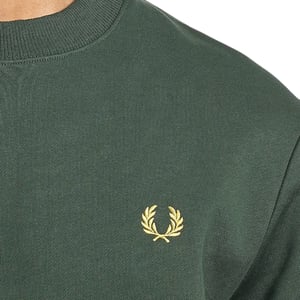 Fred Perry Crew Neck Sweatshirt Court Green